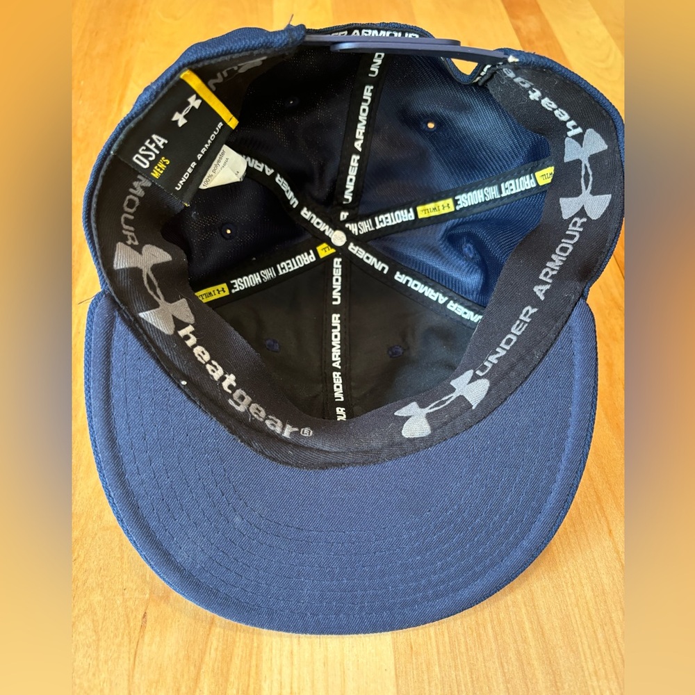 Trinity College Under Armour Hat Bantams Script Yellow and Navy - Picture 4 of 6